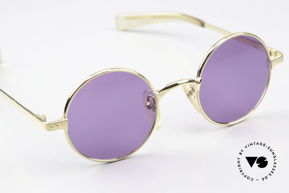 Jean Paul Gaultier 57-0173 Unique Purple Sun Lenses, outstanding craftsmanship (Murai, made in Japan), Made for Men and Women