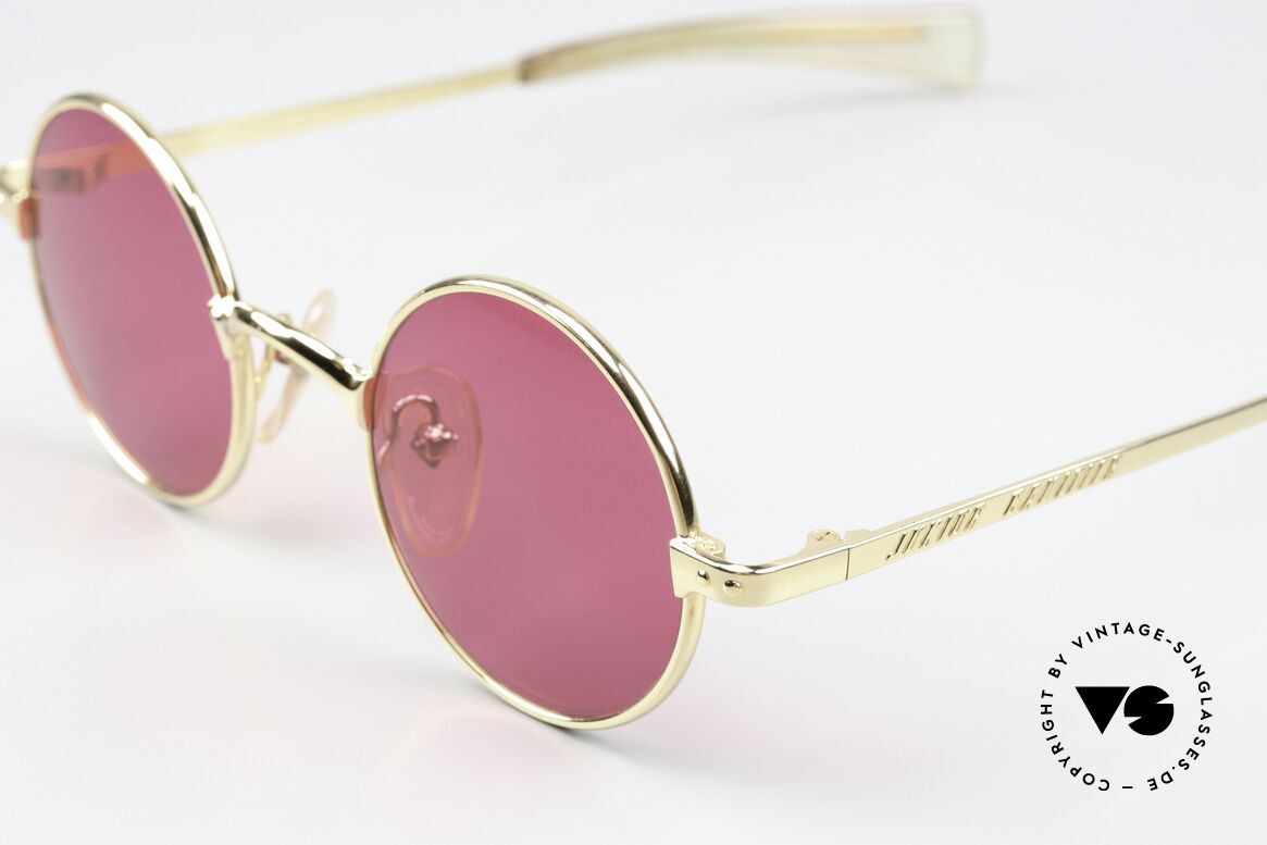 Jean Paul Gaultier 57-0173 Unique Dark Pink Lenses, dark pink lenses = Natural Born Killers movie style, Made for Men and Women