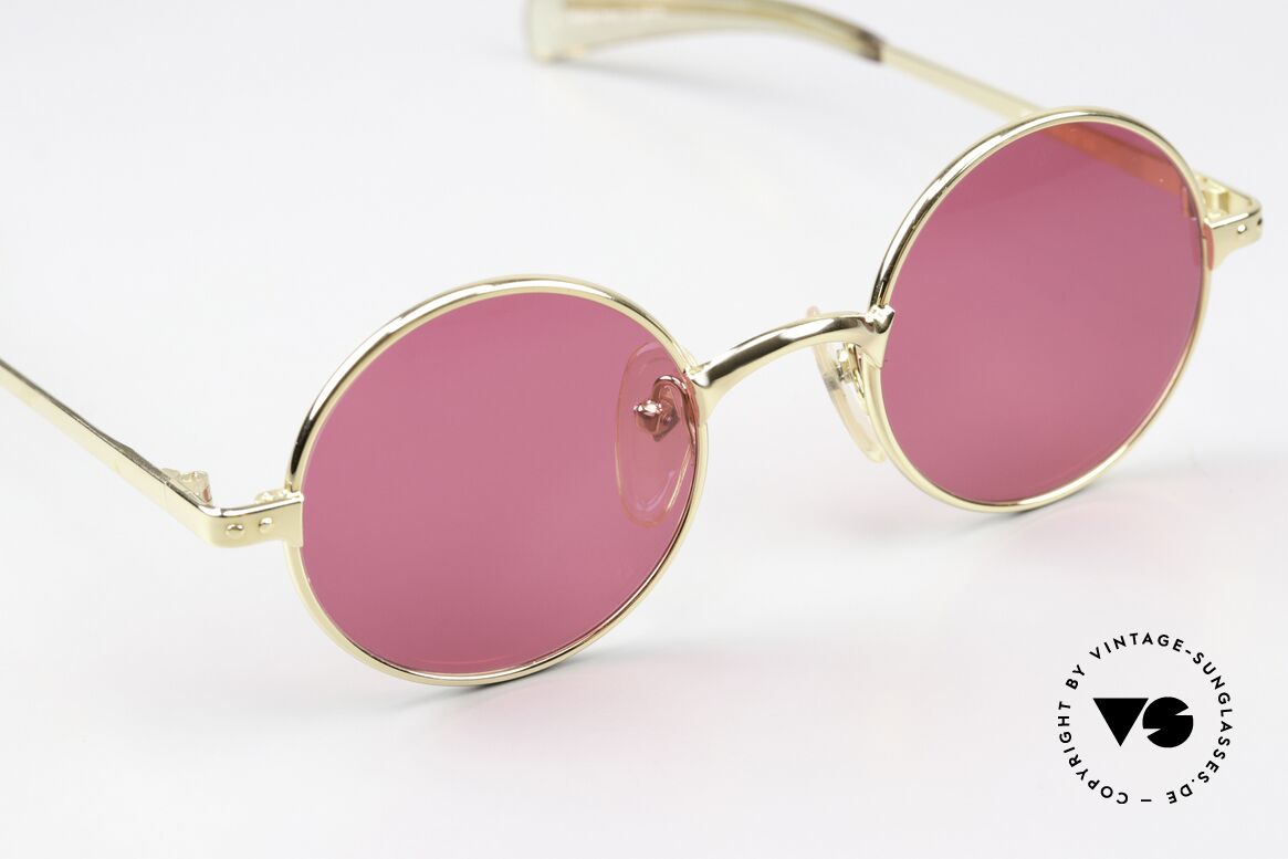 Jean Paul Gaultier 57-0173 Unique Dark Pink Lenses, outstanding craftsmanship (Murai, made in Japan), Made for Men and Women