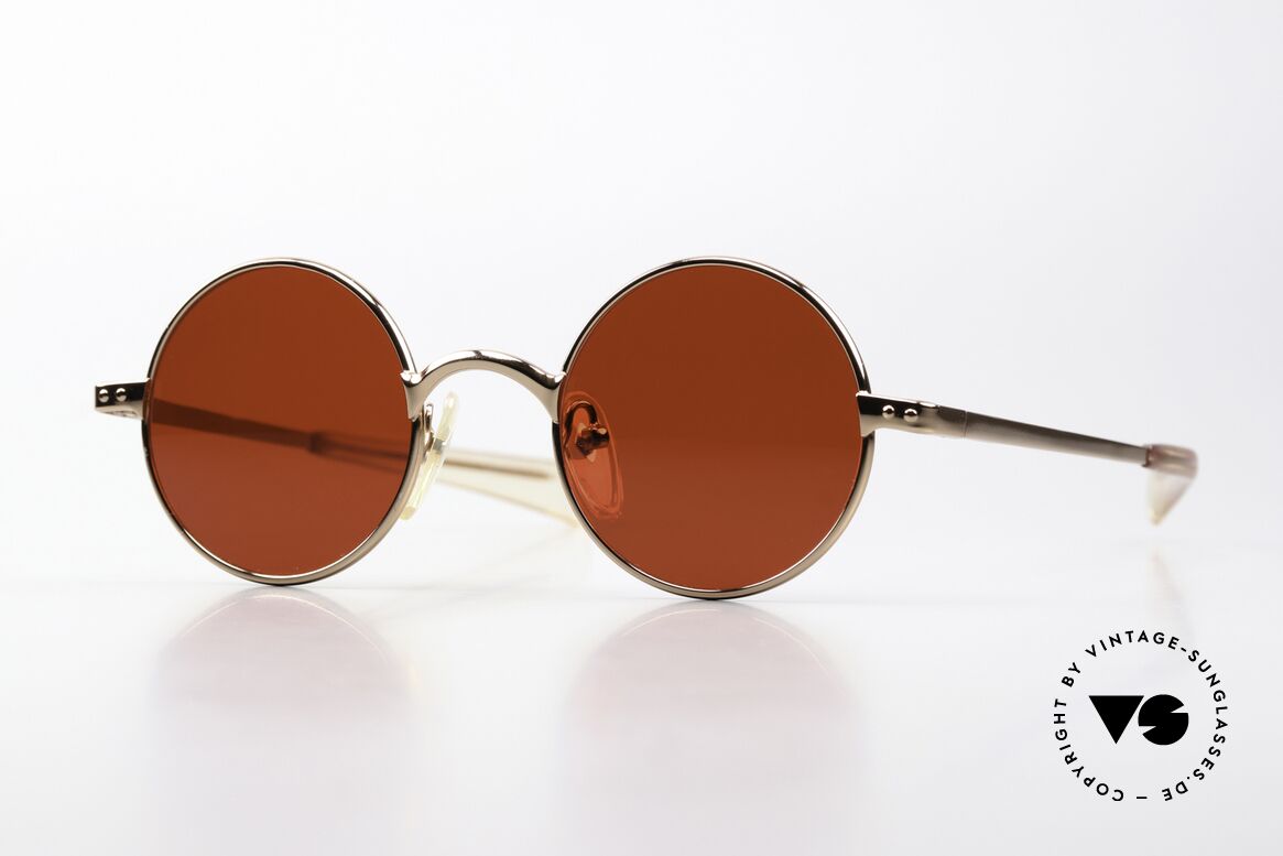Jean Paul Gaultier 57-0173 Fun Sun Lenses In 3D Red, monolithic vintage sunglasses by Jean Paul Gaultier, Made for Men and Women
