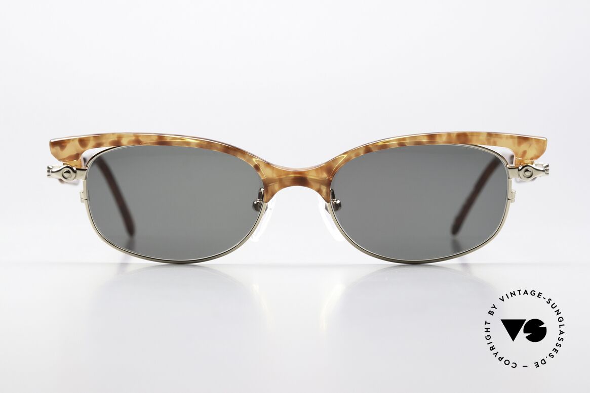 Jean Paul Gaultier 56-0024 Brilliant 2 in 1 Sunglasses, ladies' sunglasses with magnetic decorative element, Made for Women