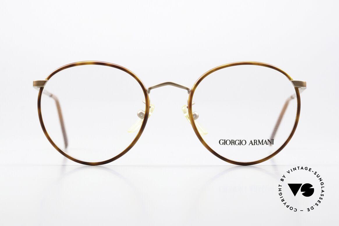 Giorgio Armani 145 Vintage 80's Panto Glasses, timeless vintage Giorgio Armani designer eyeglasses, Made for Men
