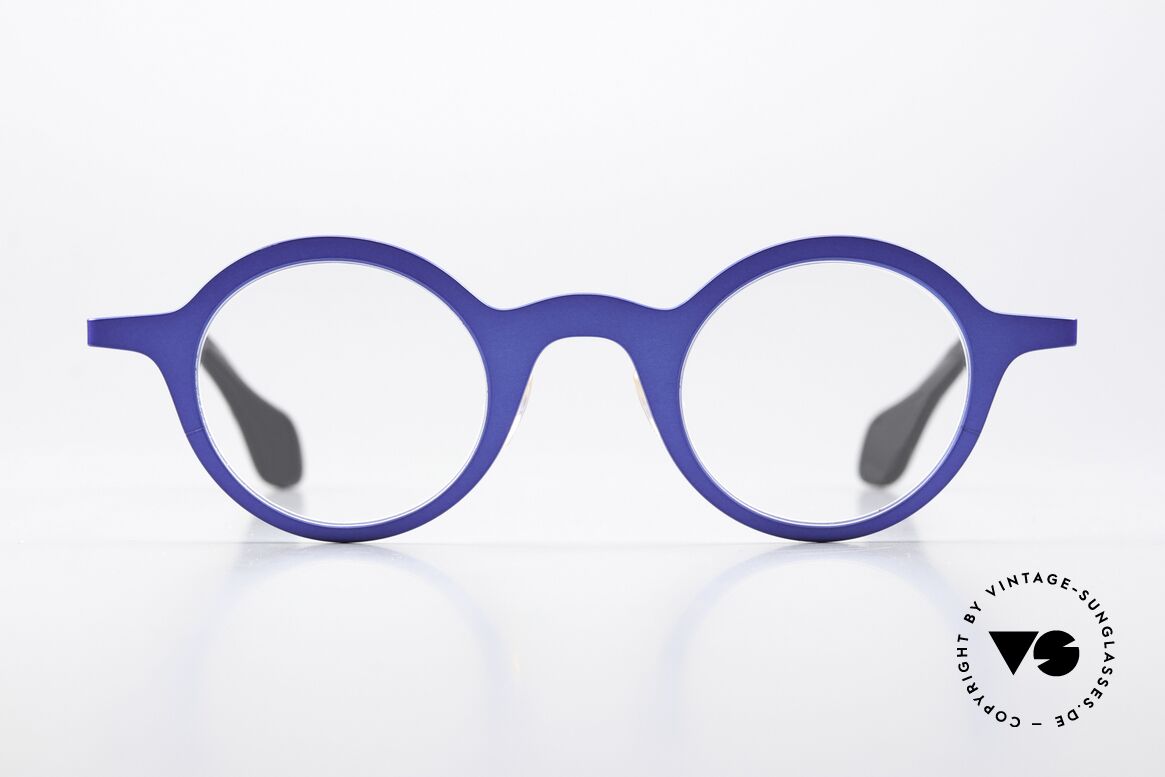 Theo Belgium Mille 24 Metal Frame Blue Metallic, model mille+24, color code 601 (blue metallic), Made for Men and Women