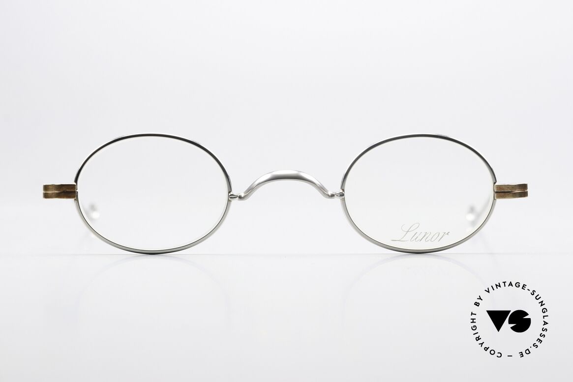 Lunor II 04 Oval Frame Limited Bicolor, extra small oval vintage glasses of the Lunor II Series, Made for Men and Women