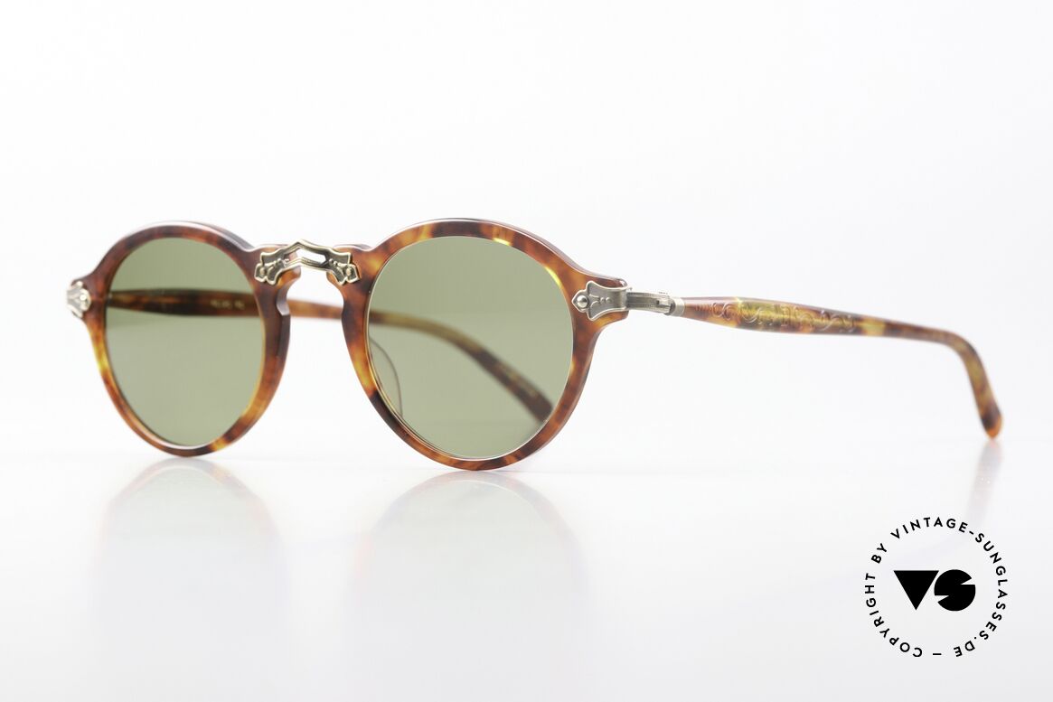 Matsuda 2837 Designer Panto Glasses, costly engravings decorate the full frame; vertu, Made for Men and Women