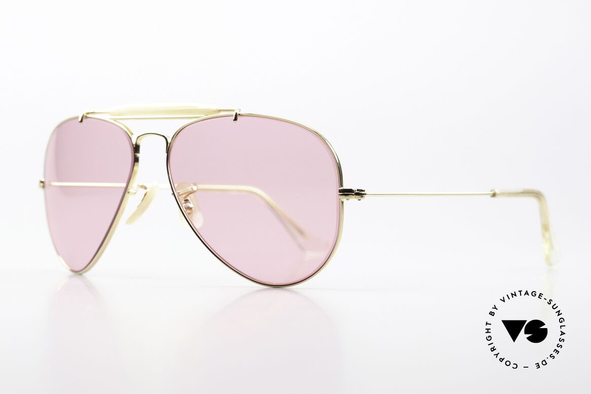 Ray Ban Outdoorsman Lenses Darken In The Sun, made in the 70's and 80's by Bausch&Lomb, U.S.A., Made for Men and Women
