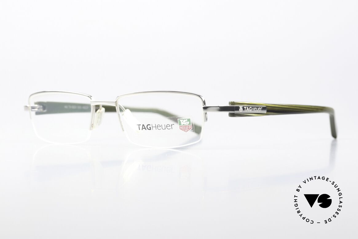 Tag Heuer 8201 Trends Avantgarde Made in France, polished ruthenium frame front & khaki temples, Made for Men