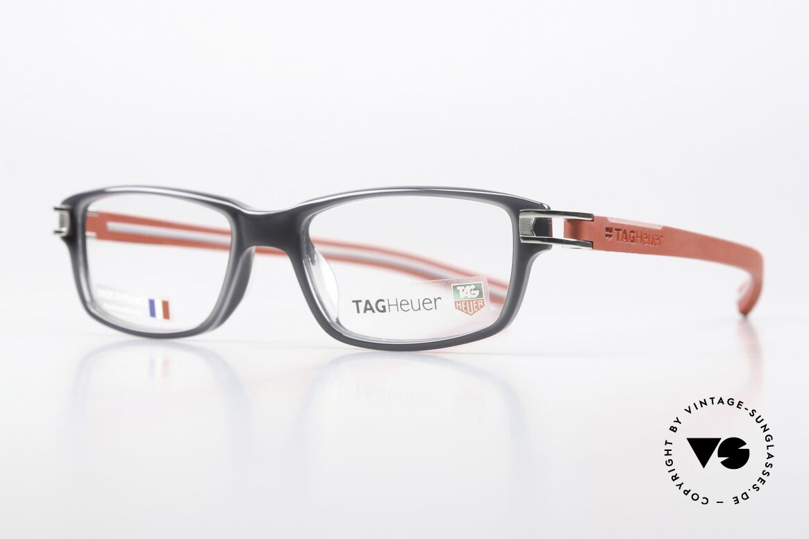 Tag Heuer 7602 Track Made in France From 2010, distinctive men's glasses made of elastomer plastic, Made for Men