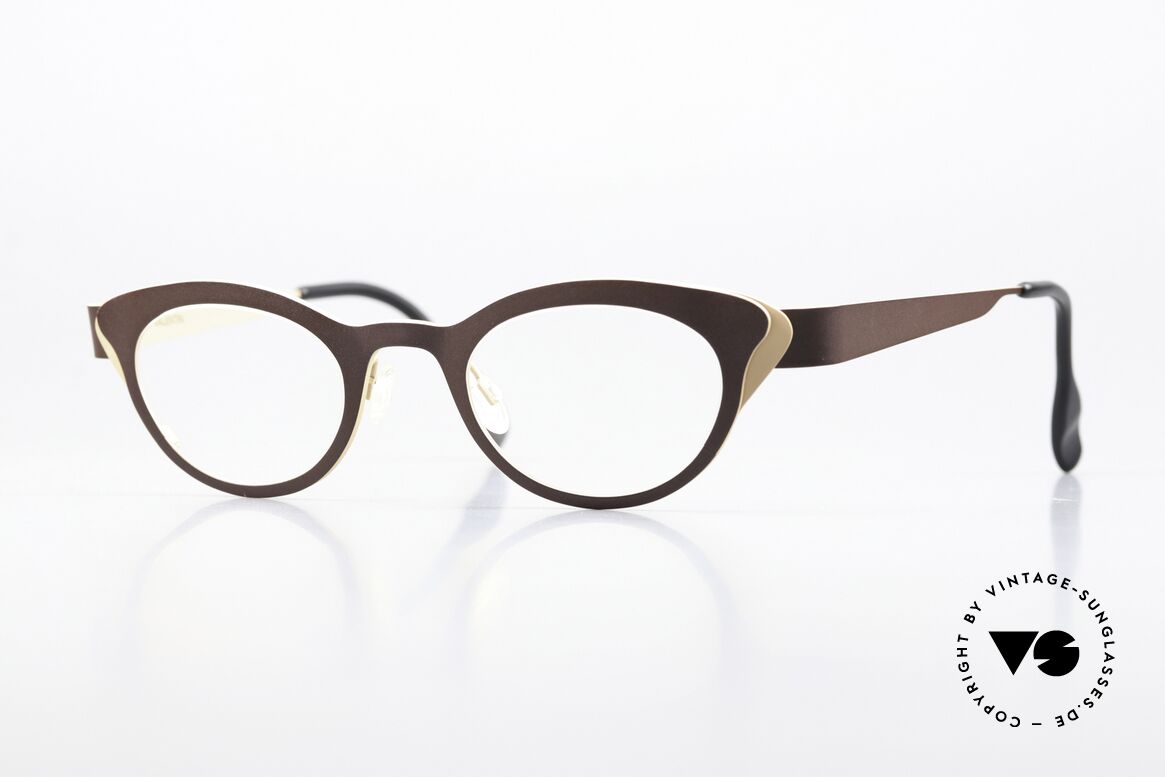 Anne Et Valentin Liz Titanium Frame For Ladies, Anne & Valentin glasses in cream brown tones, Made for Women