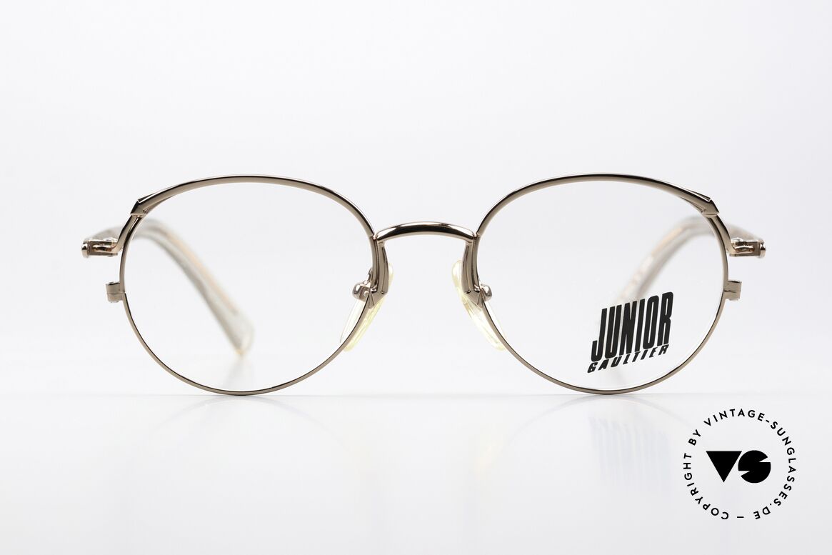 Jean Paul Gaultier 57-2173 90's Shiny Bronze Metallic, unique glossy frame finish (in bronze metallic), Made for Men and Women