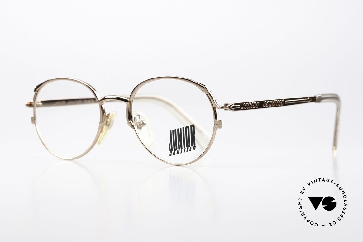 Jean Paul Gaultier 57-2173 90's Shiny Bronze Metallic, tangible top-quality; Junior Gaultier Collection, Made for Men and Women