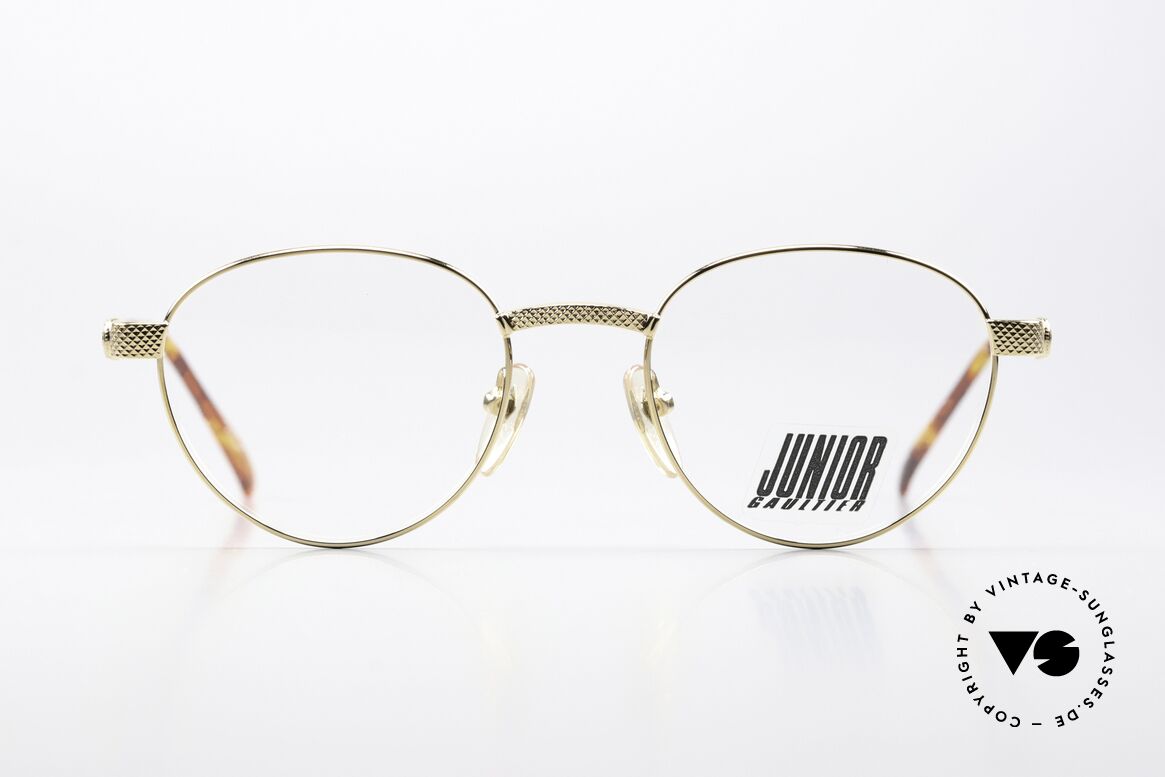 Jean Paul Gaultier 57-3177 Panto Frame Gold Plated, gold-plated frame with some playful design-details, Made for Men and Women