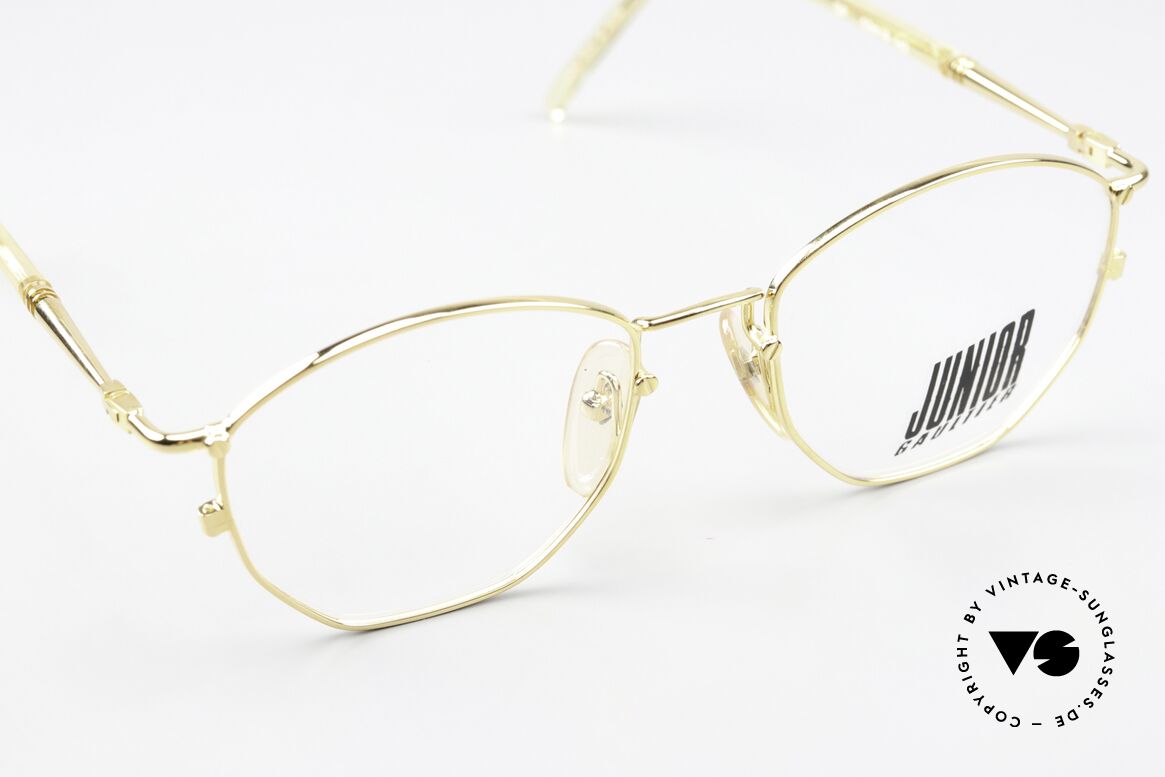 Jean Paul Gaultier 57-2273 Gold Plated Vintage Frame, new old stock (like all our vintage JP Gaultier frames), Made for Men and Women