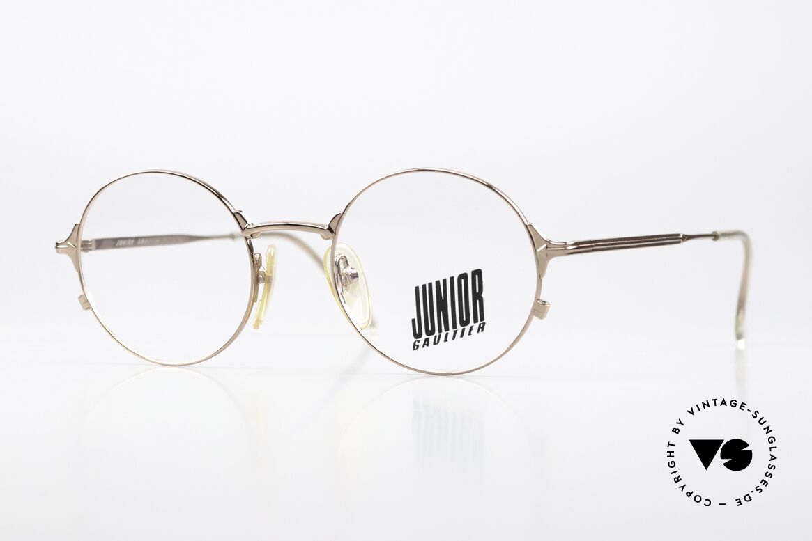 Jean Paul Gaultier 57-2175 True Vintage Frame 1996, high-end round designer frame in M size 48/20, Made for Men and Women