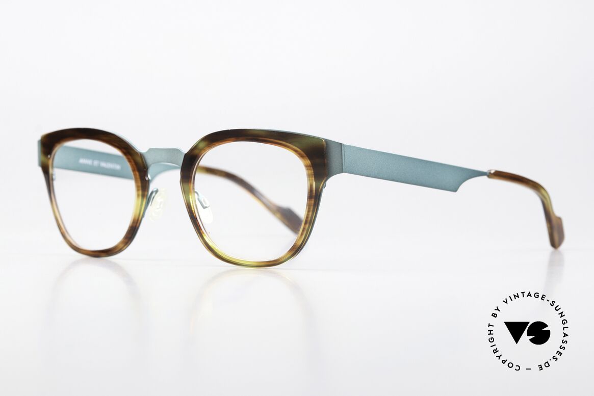 Anne Et Valentin Francesca Petrol Metallic Tortoise, the couple Anne (artist) and Valentin (optician), Made for Women