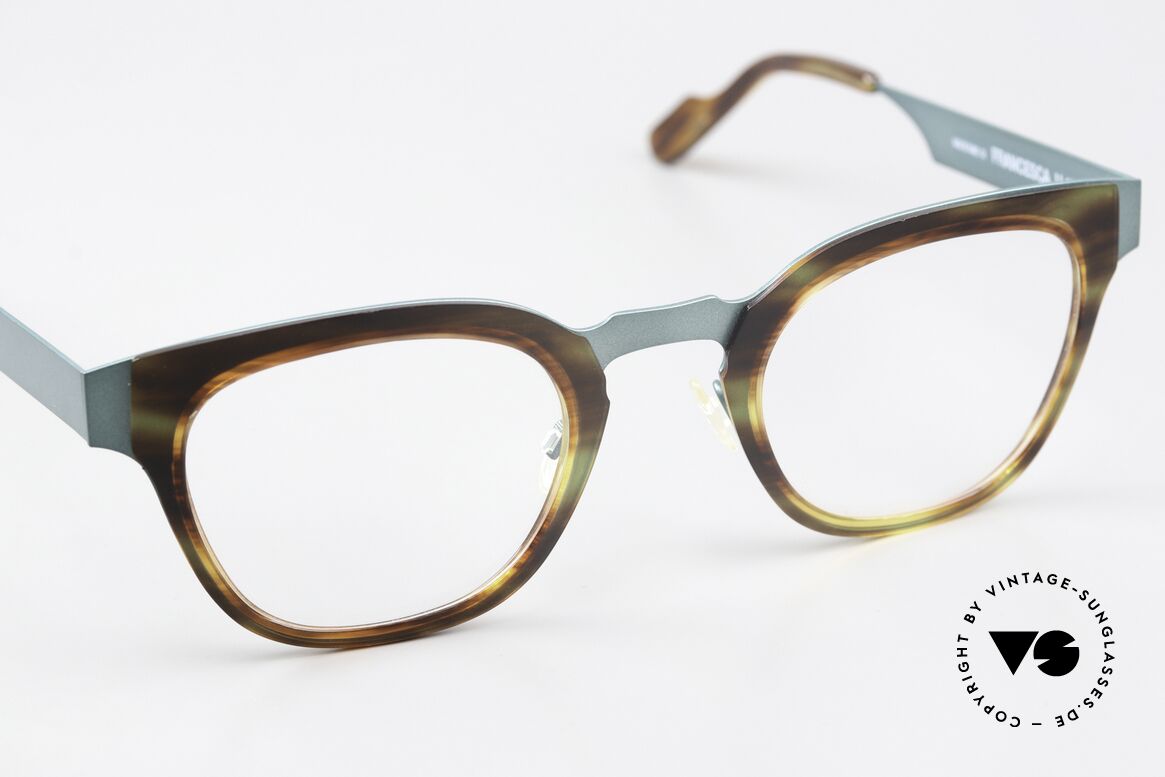 Anne Et Valentin Francesca Petrol Metallic Tortoise, made of energy, light, lines, contrasts & colors, Made for Women