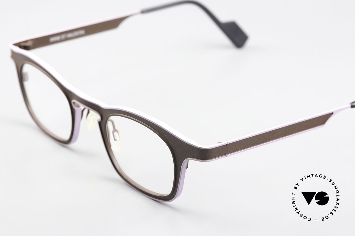 Anne Et Valentin Electric Titanium Frame Brown Purple, spent their lives creating their own collection, Made for Women