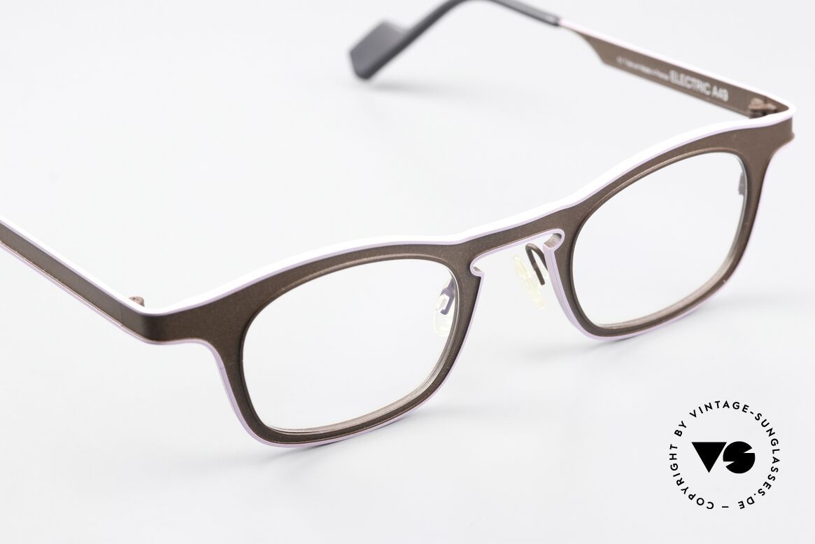 Anne Et Valentin Electric Titanium Frame Brown Purple, made of energy, light, lines, contrasts & colors, Made for Women