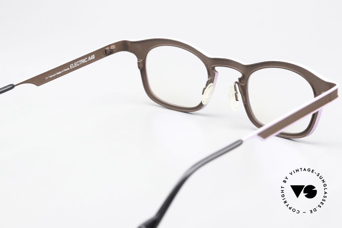 Anne Et Valentin Electric Titanium Frame Brown Purple, Size: medium, Made for Women