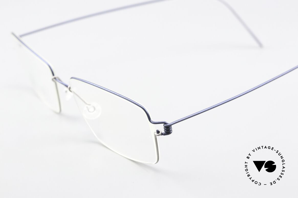 Lindberg Tim Air Titan Rim Dark Blue And Gray Frame, extremely strong, resilient and flexible (and 3g only!), Made for Men