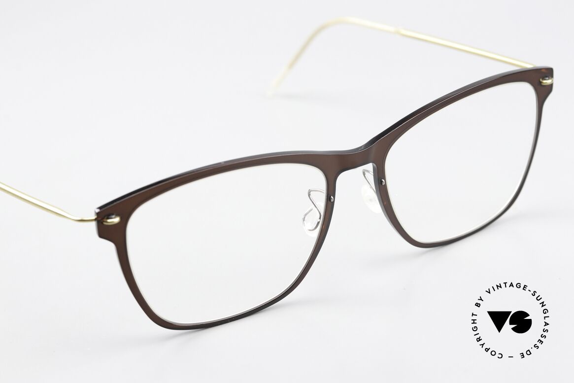 Lindberg 6525 NOW Size 52mm Brown And Gold, can already be described as 'vintage Lindberg' frame, Made for Women