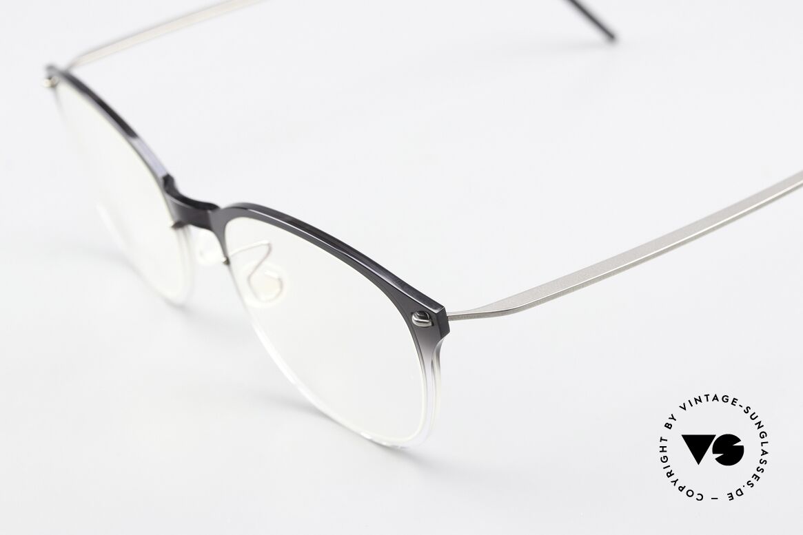 Lindberg 6506 NOW Designer Eyewear Vintage, wafer-thin semi-transparent front = pure lightness!, Made for Men and Women