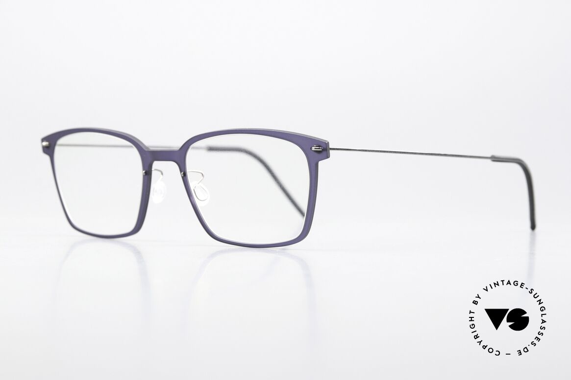 Lindberg 6536 NOW Dark Blue Translucid Titan, high quality composite material & titanium temples, Made for Men and Women