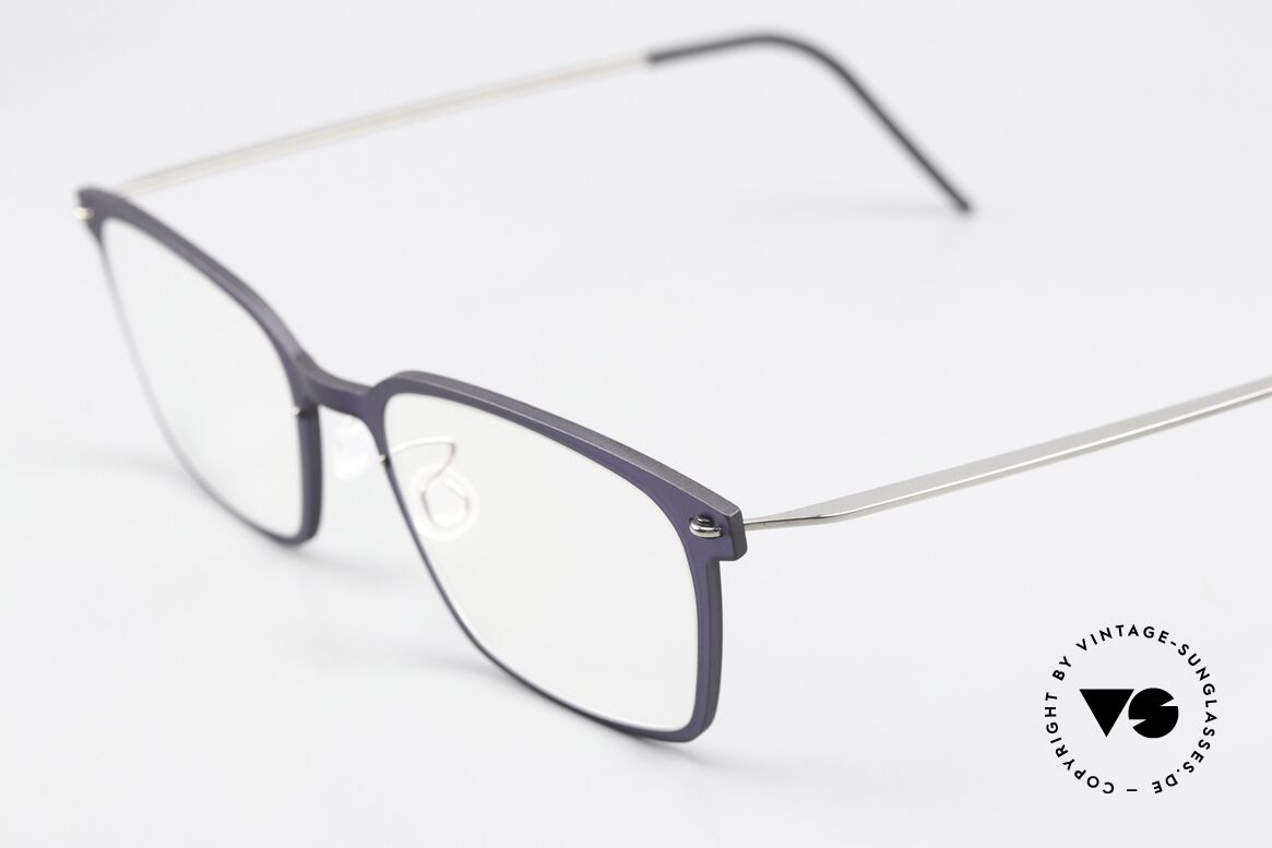 Lindberg 6536 NOW Dark Blue Translucid Titan, color C14M / P10: dark blue front with titan temples, Made for Men and Women