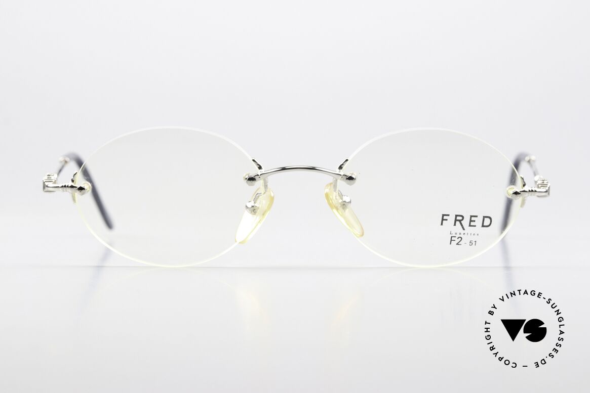 Fred Fidji F2 Luxury Spectacle Frame 90's, marine design (distinctive FRED) in top-notch quality!, Made for Men and Women