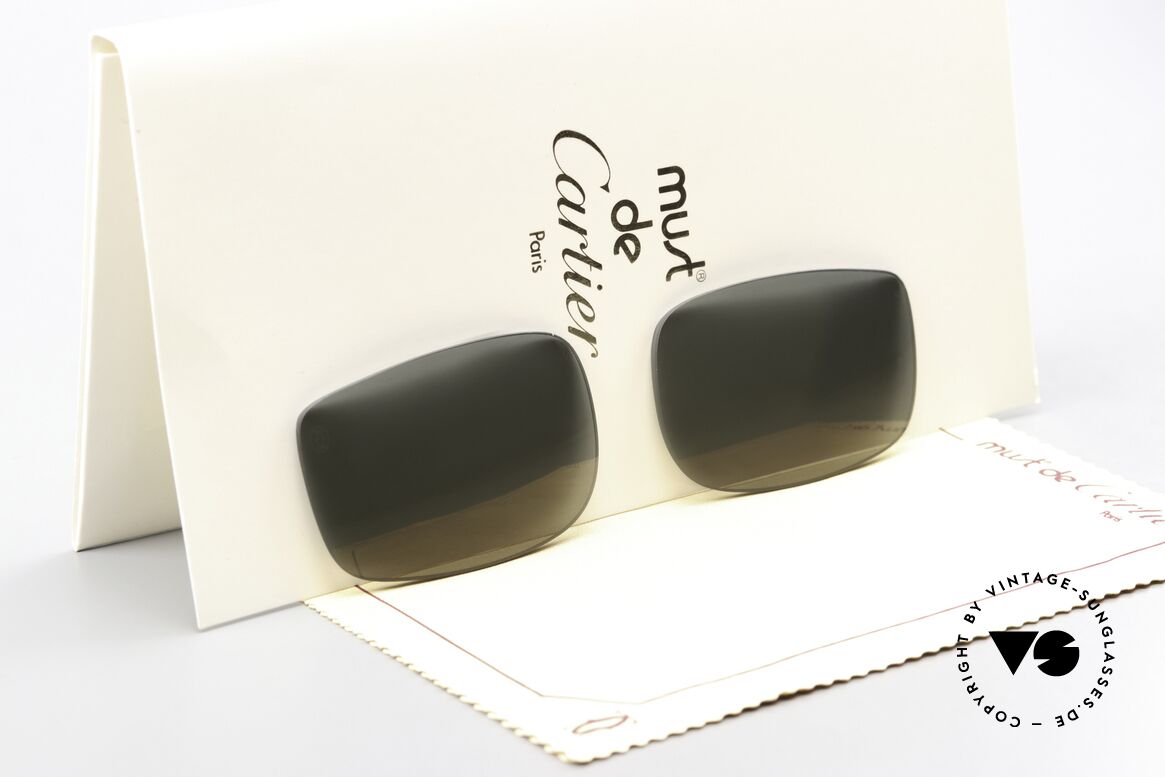 Cartier Vertigo Lenses Original Lenses 54mm Size, original Cartier sun lenses for Vertigo size 54mm, Made for Men and Women