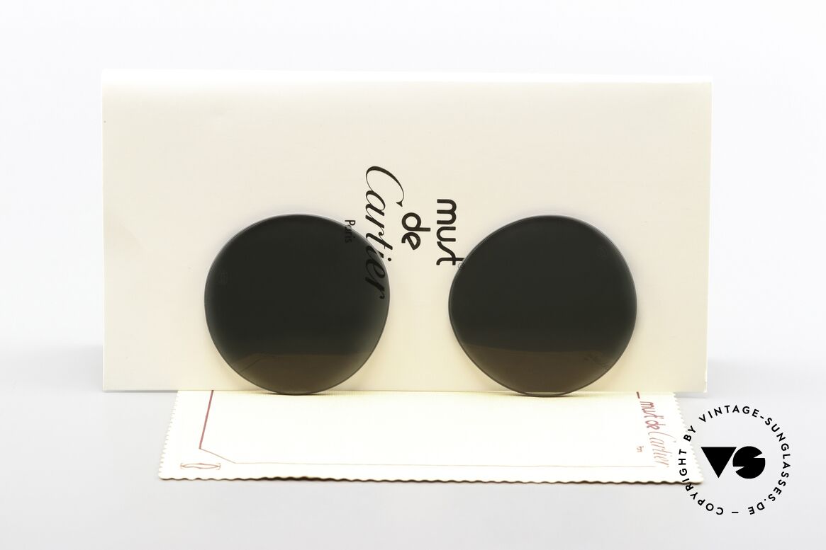 Cartier Cabriolet Lenses Original Lenses 52mm Size, again: ONLY suitable for CABRIO in 52mm size!!!, Made for Men and Women