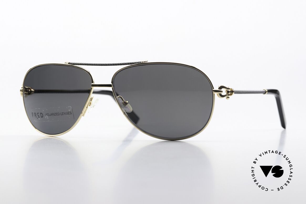 Fred Force10 8466 Luxury Aviator Sunglasses, Fred luxury sunglasses, model Force 10 8466, col. 108, Made for Men and Women