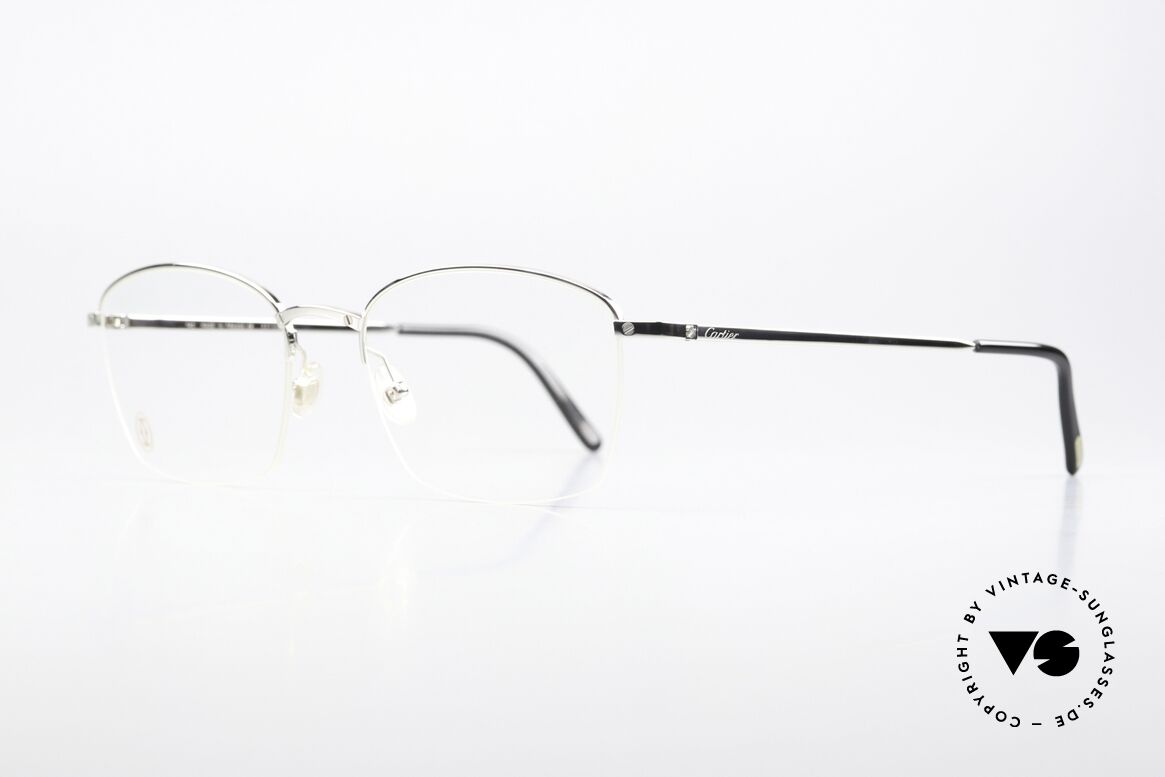 Cartier Semi T-Eye H XL Men's Titan Frame Nylor, very distinctive frame design, top-notch quality, Made for Men