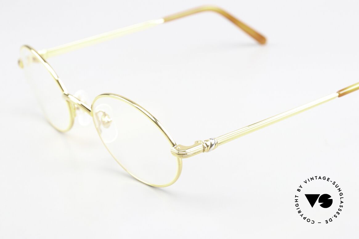 Cartier Sorbonne Original Vintage Eyewear, oval 22ct gold-plated frame with Cartier demo lenses, Made for Men and Women
