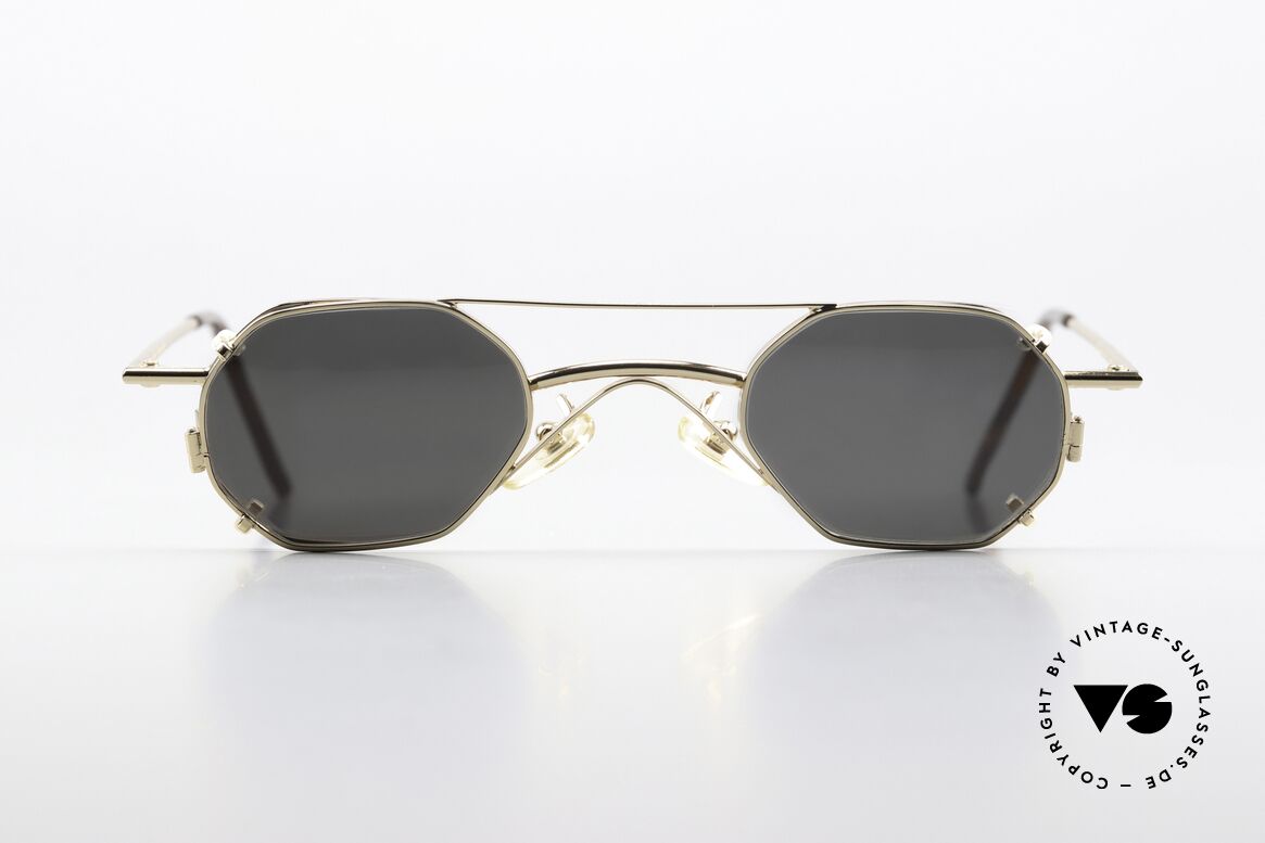 Christian Roth 2401 90's Optical Affairs Frame, rare vintage 90's designer sunglasses, GOLD-plated, Made for Men and Women
