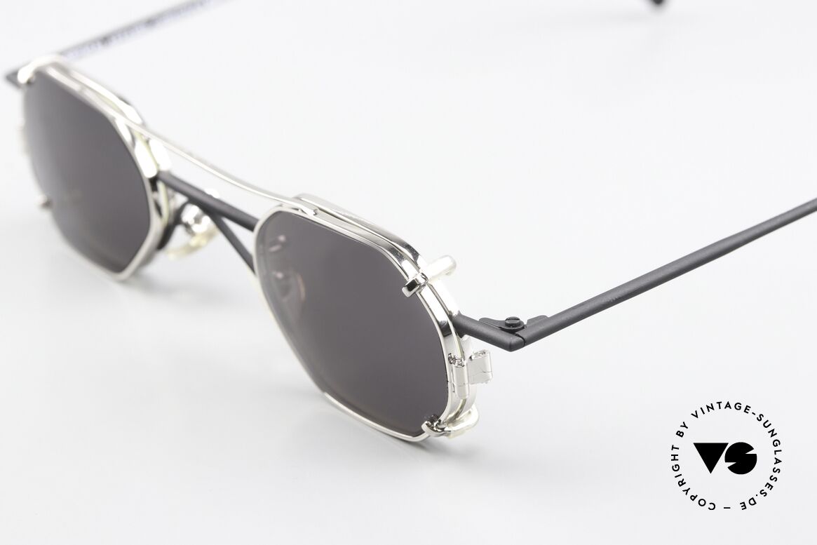 Christian Roth 2401 Small Frame With Clip On, with removeable CLIP-ON (for 100% UV protection), Made for Men and Women