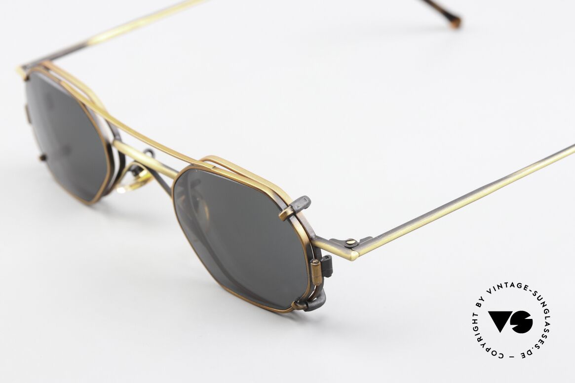 Christian Roth 2401 Small Frame With Sun Clip, with removeable CLIP-ON (for 100% UV protection), Made for Men and Women