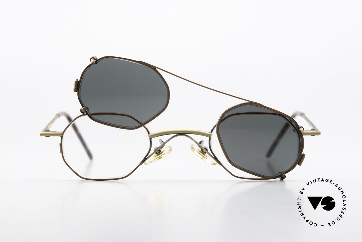 Christian Roth 2401 Small Frame With Sun Clip, Size: small, Made for Men and Women
