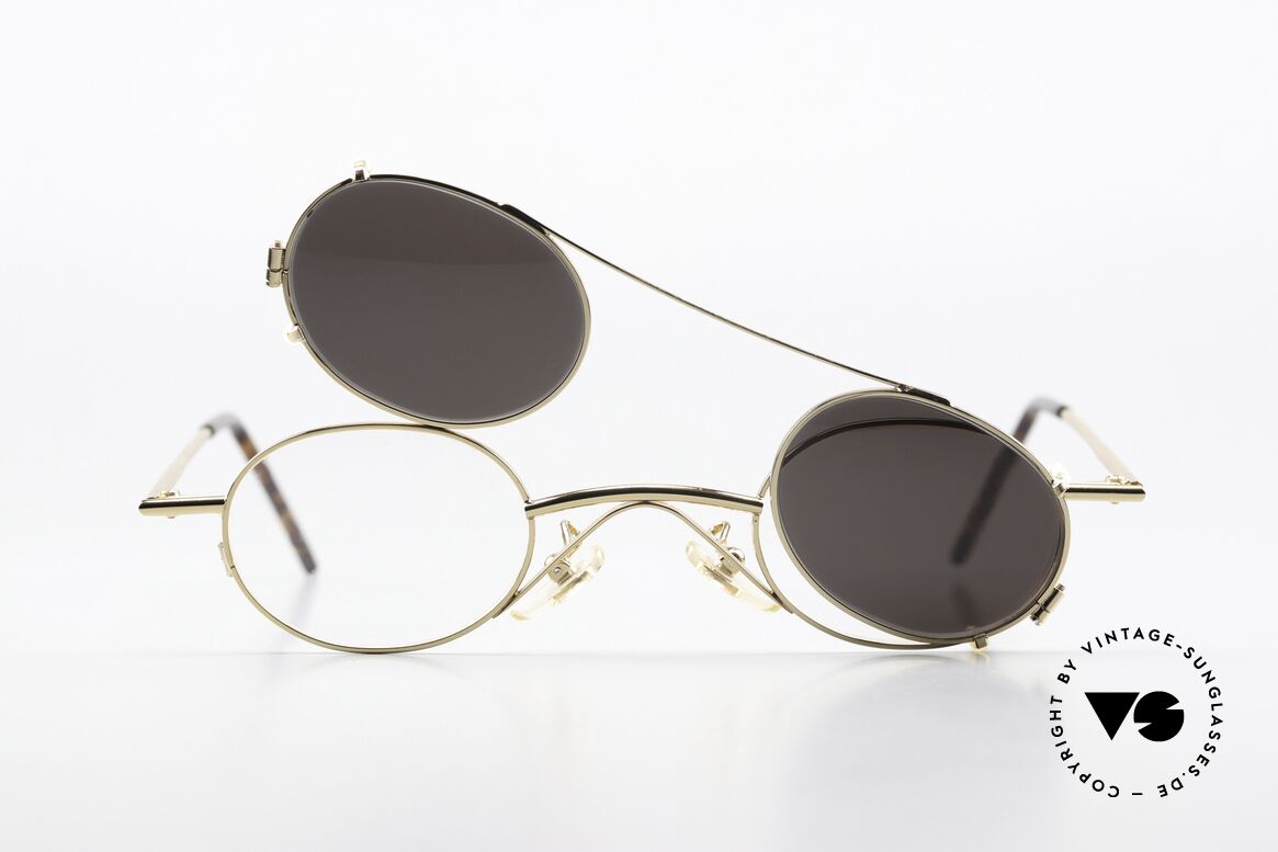 Christian Roth 2400 Gold Plated Frame Clip On, Size: small, Made for Men and Women