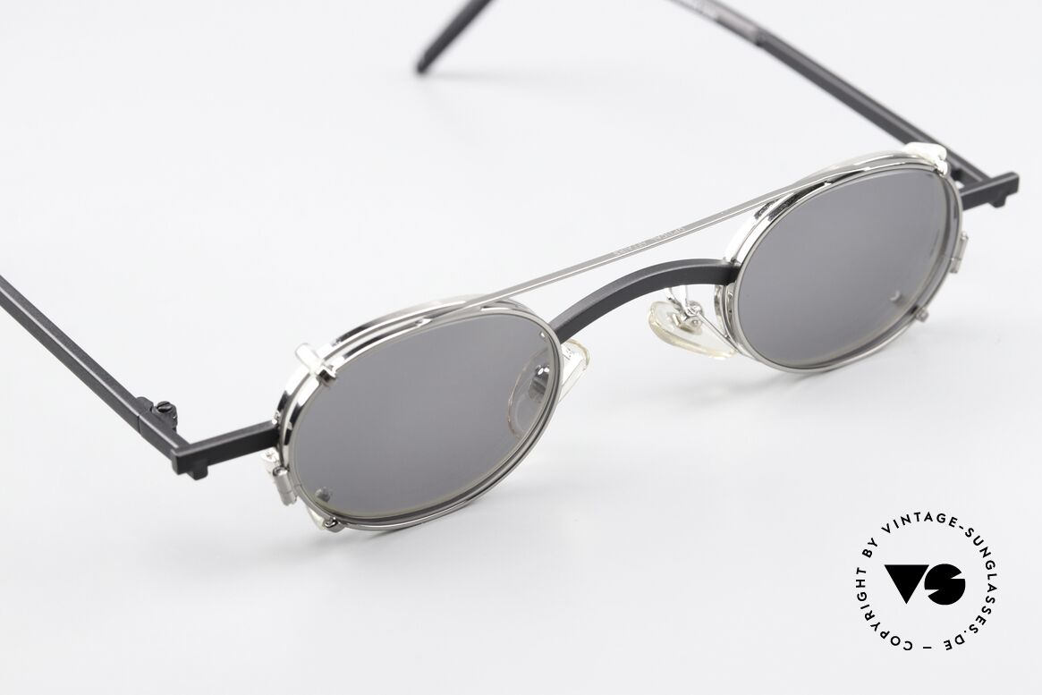 Christian Roth 2505 Oval Frame Silver Clip On, unworn 1992's masterpiece for all lovers of design, Made for Men and Women