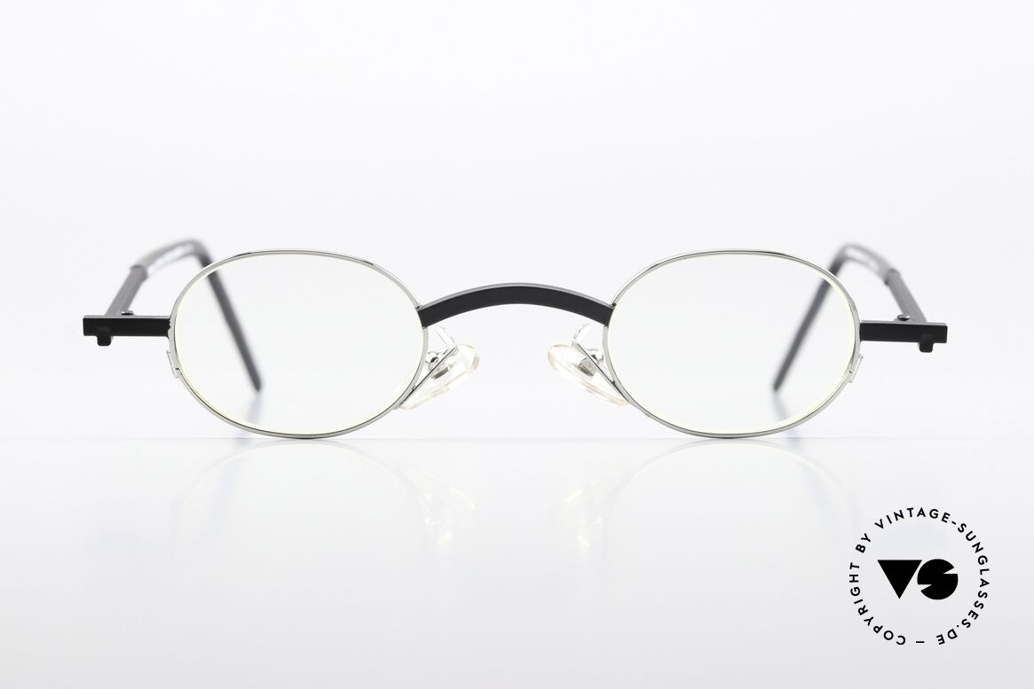 Christian Roth 2505 Oval Frame Silver Clip On, Size: small, Made for Men and Women