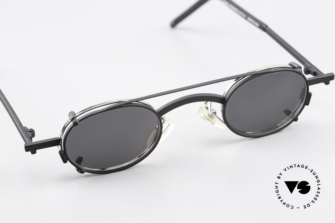 Christian Roth 2505 Oval Frame Black Clip On, unworn 1992's masterpiece for all lovers of design, Made for Men and Women