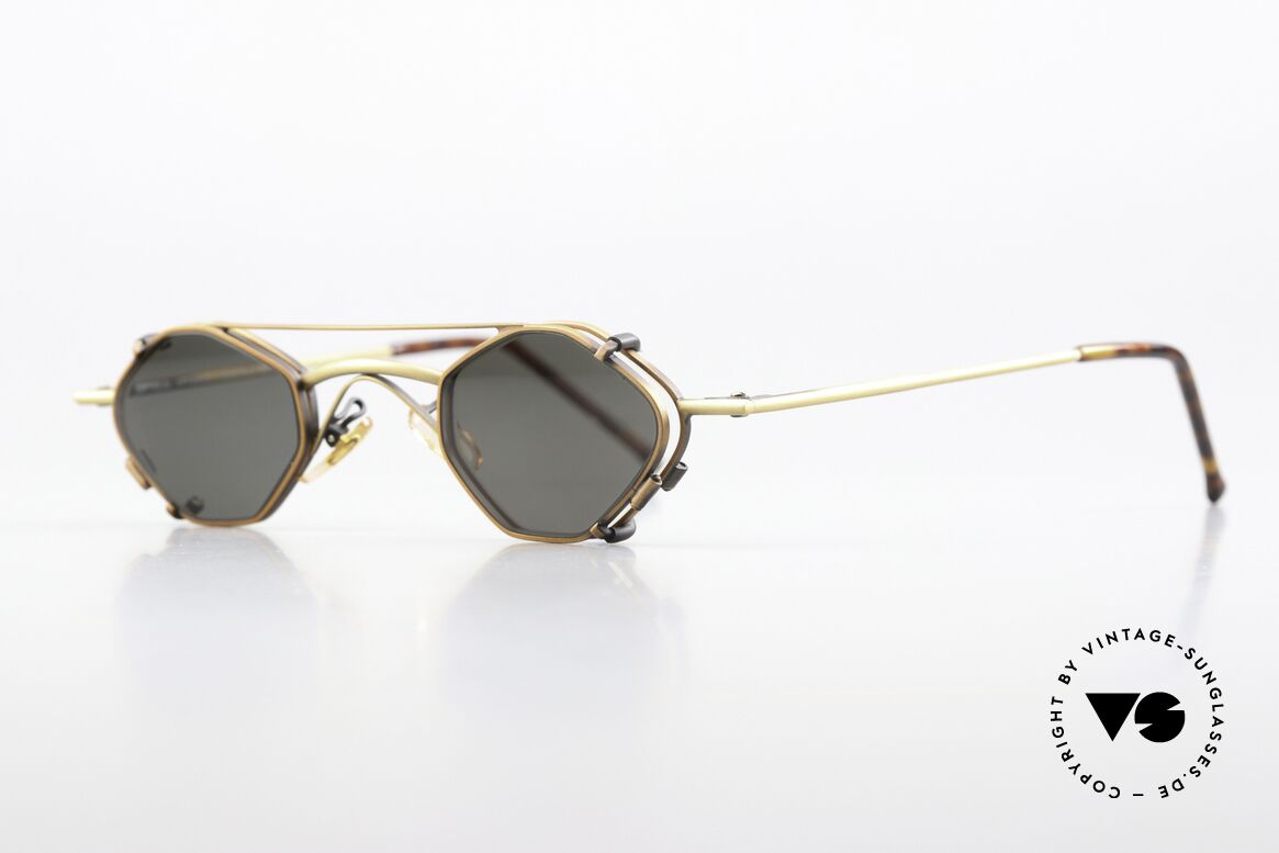 Christian Roth 2402 Octagonal Glasses Antique, SMALL frame: lens height 29mm & lens width 37mm, Made for Men and Women