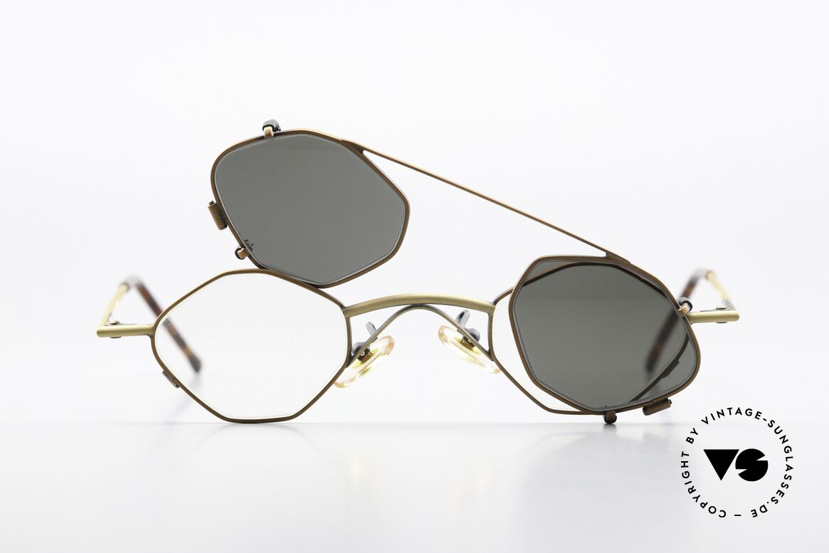 Christian Roth 2402 Octagonal Glasses Antique, Size: small, Made for Men and Women