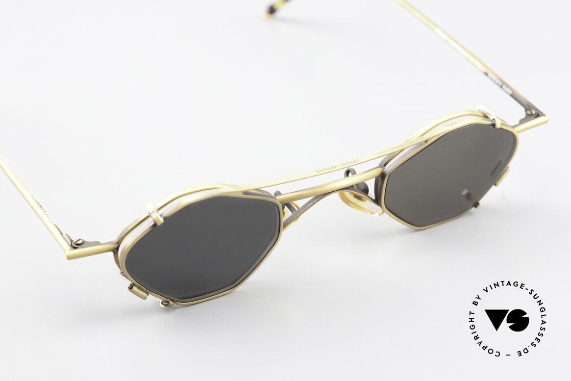 Christian Roth 2402 Octag Frame Antique Gold, unworn masterpiece from 1992 for all design lovers, Made for Men and Women