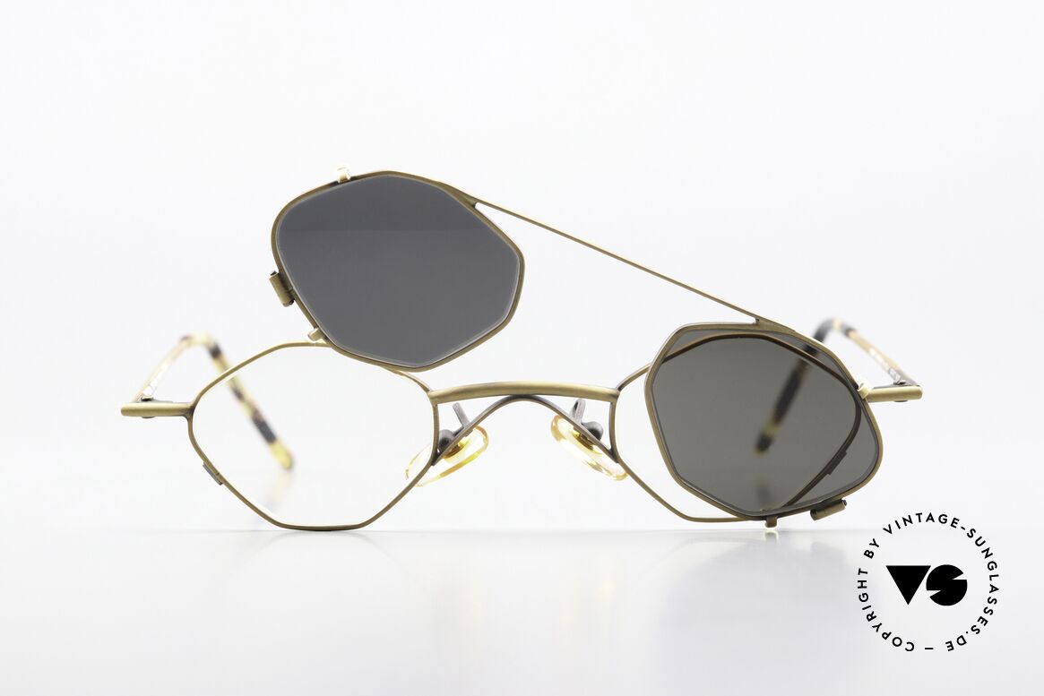 Christian Roth 2402 Octag Frame Antique Gold, Size: small, Made for Men and Women