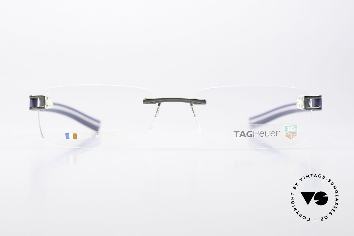 Tag Heuer 7644 Fold Temples With Elastomer, Tag Heuer glasses TH 7644, col. 007, size 56-18, Made for Men