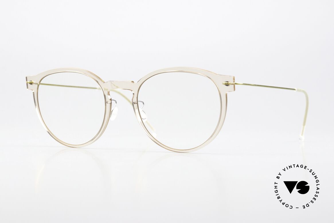Lindberg 6603 NOW Frame Crystal Clear Gold, Lindberg eyeglasses from the NOW or N.O.W. series, Made for Women