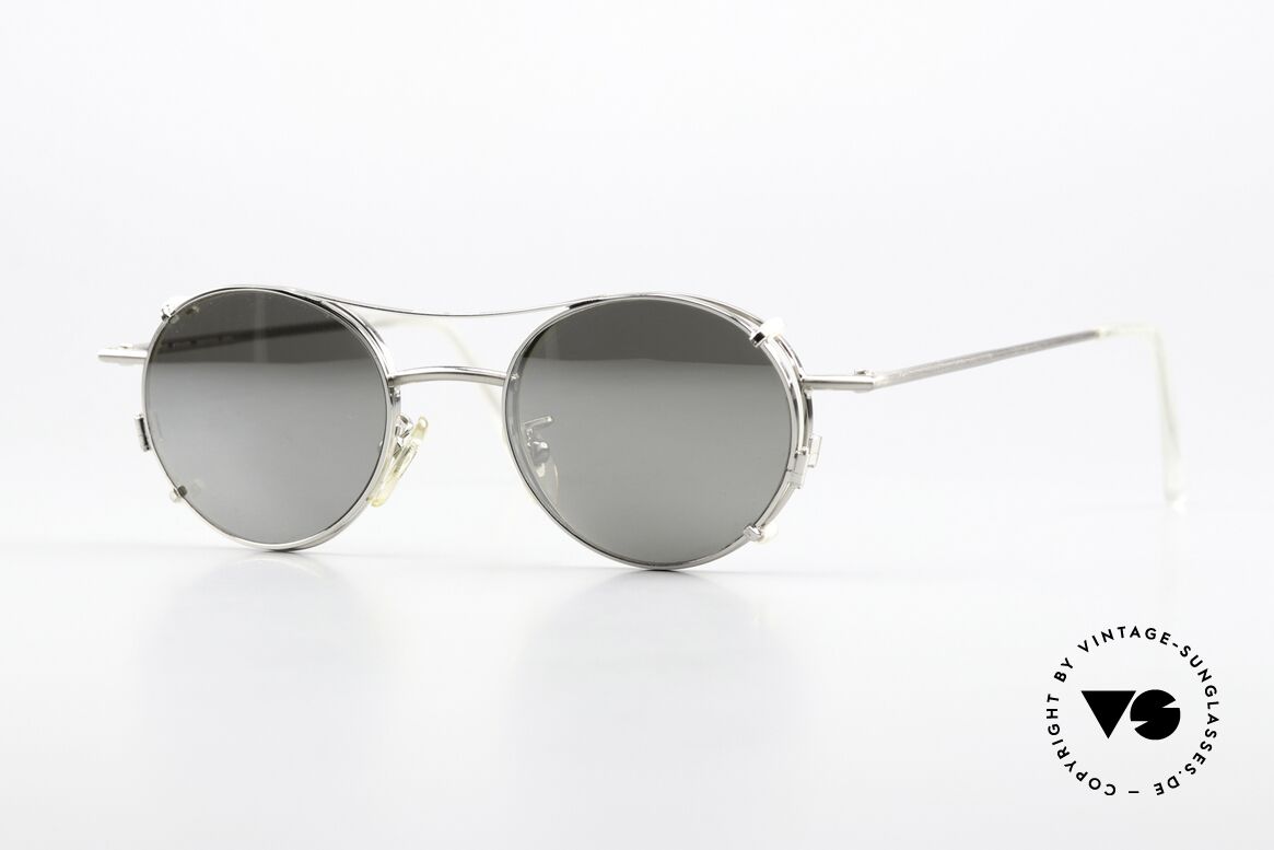 Christian Roth 2405 Silver Mirrored Sun Clip, Christian Roth Optical Affairs New York from 1992, Made for Men and Women