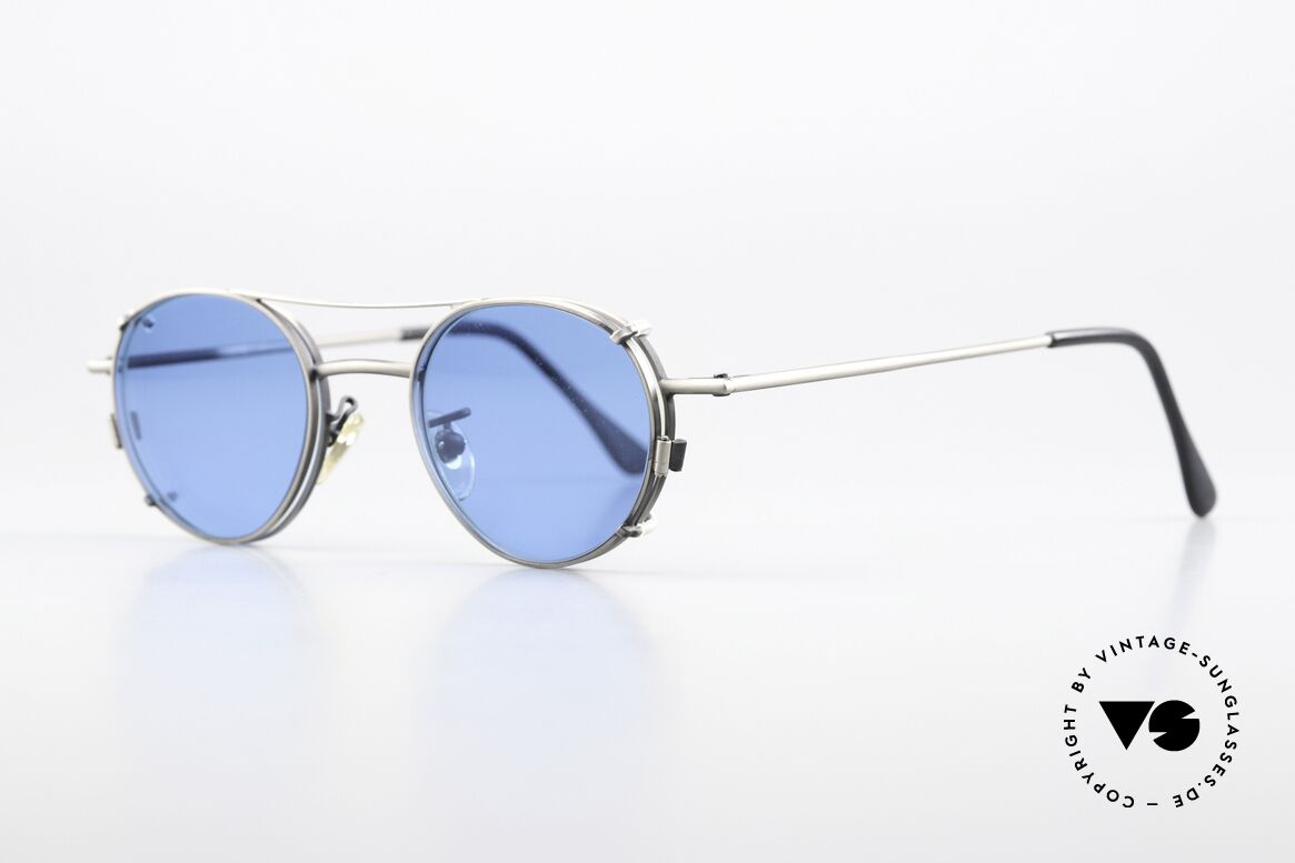 Christian Roth 2405 90's Frame Antique Silver, Panto frame: lens height 37mm & lens width 42mm, Made for Men and Women